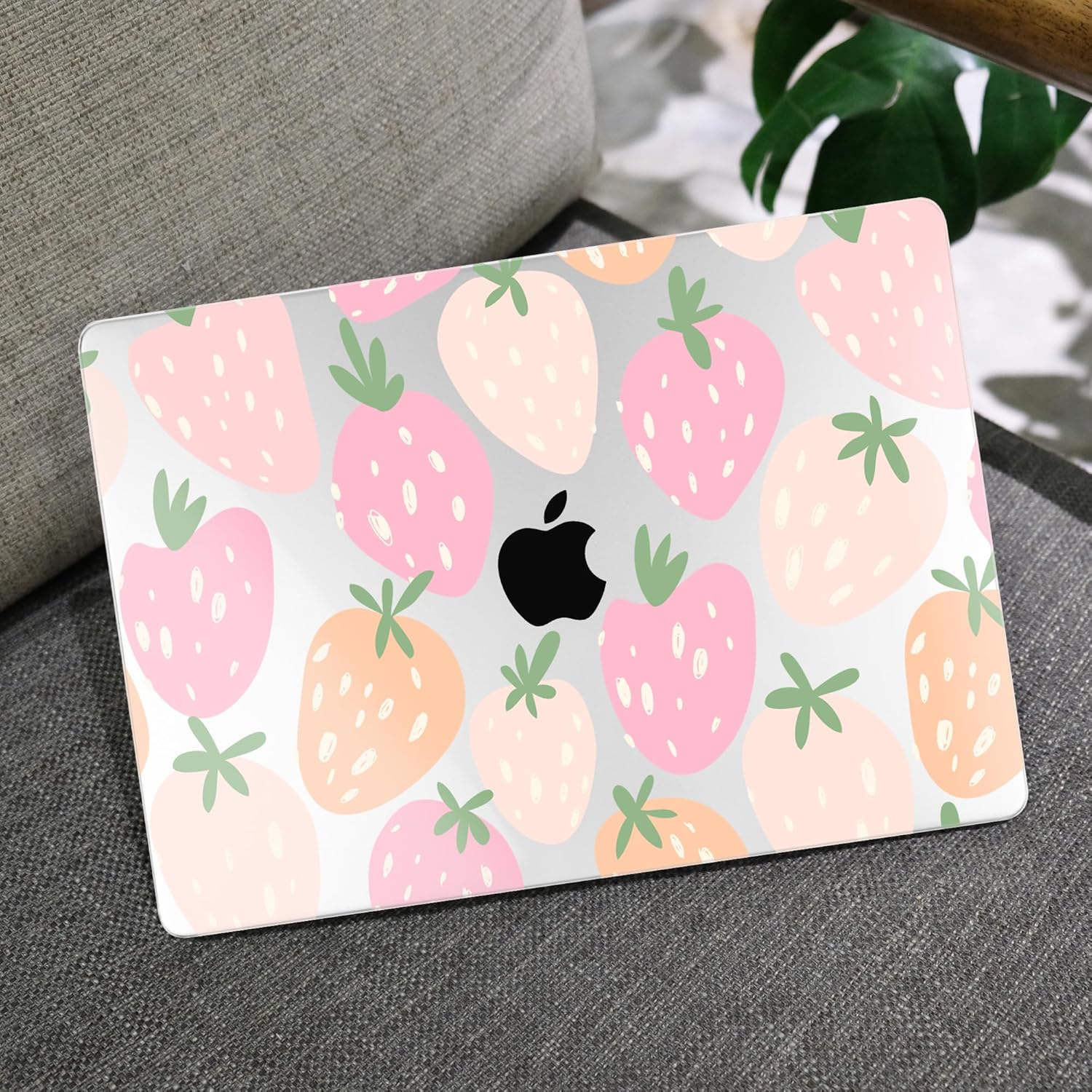 MEEgoodo Case for MacBook Pro 13 inch Case 2022 2021 2020 New A2338 M2/M1 A2251 A2289, Laptop Hard Shell with Keyboard & Camera Cover Compatible with 13 inch MacBook Pro, Cute Drawn Strawberries
