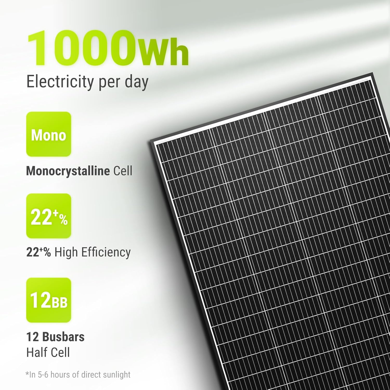 Newpowa 9BB Cell 200W Monocrystalline 200 Watt 12V Solar Panel High Efficiency RV Marine Boat Off Grid