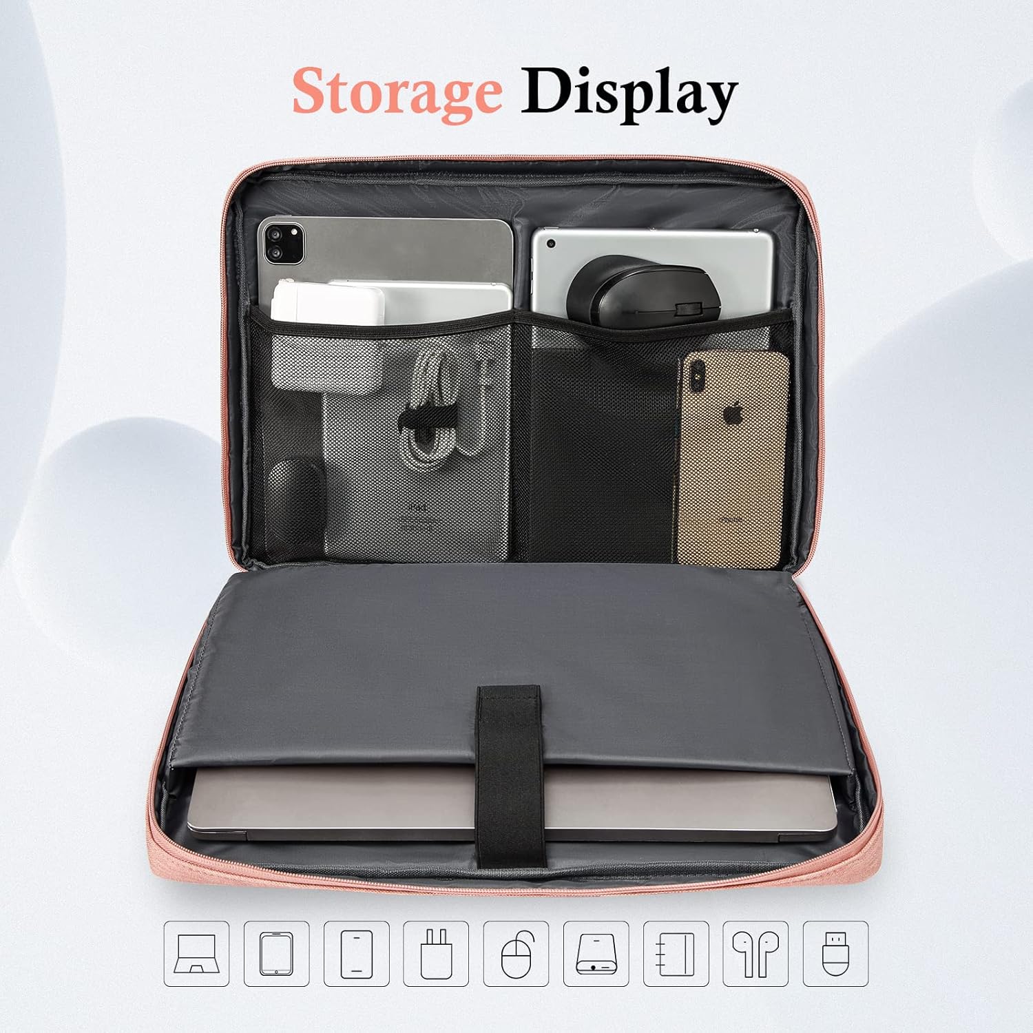 Laptop Sleeve Case, 15.6 17.3 14 13.3 12.3 inch TSA Laptop Sleeve Computer Carrying Bag