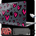 MEEgoodo for M4/M3/M2 MacBook Air 15.3 inch Case 2025 2024 2023, Case Fit Model (A3241/A3114/A2941) for MacBook Air 15 inch, Laptop Hard Shell with Keyboard Cover, Handwritten Heart