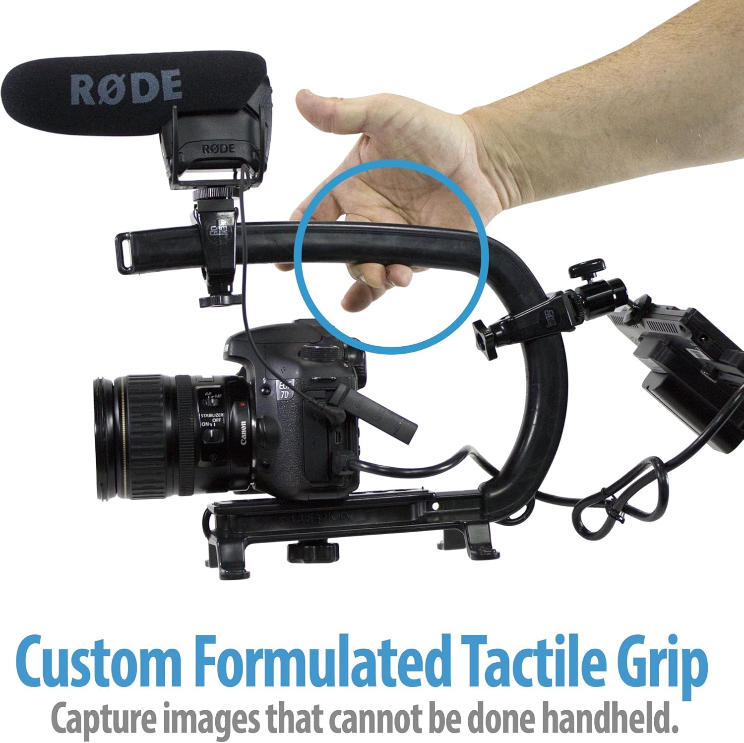 Original Cam Caddie Scorpion Video Camera Stabilizer Handle for Nikon, Canon, JVC, Toshiba, Sony, Olympus, Pentax, Apple iPhone, GoPro Hero 4, Hero 3+, Hero 3 and More - Black (0CC-0100-00)