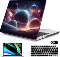 Mektron Case for MacBook Pro 16" M4 A3403 A3186 M3 A2991 M2 A2780 M1 A2485 (2021/2023/2024) Pro/Max with Touch ID, Hard Shell Plastic Laptop Cover Keyboard Cover Screen Protector, Planets