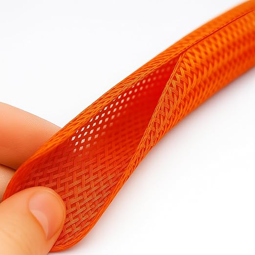 Electriduct 1/2" Hook Self Closing Sleeve Braid Wrap Around Sleeving Flame - Image 2