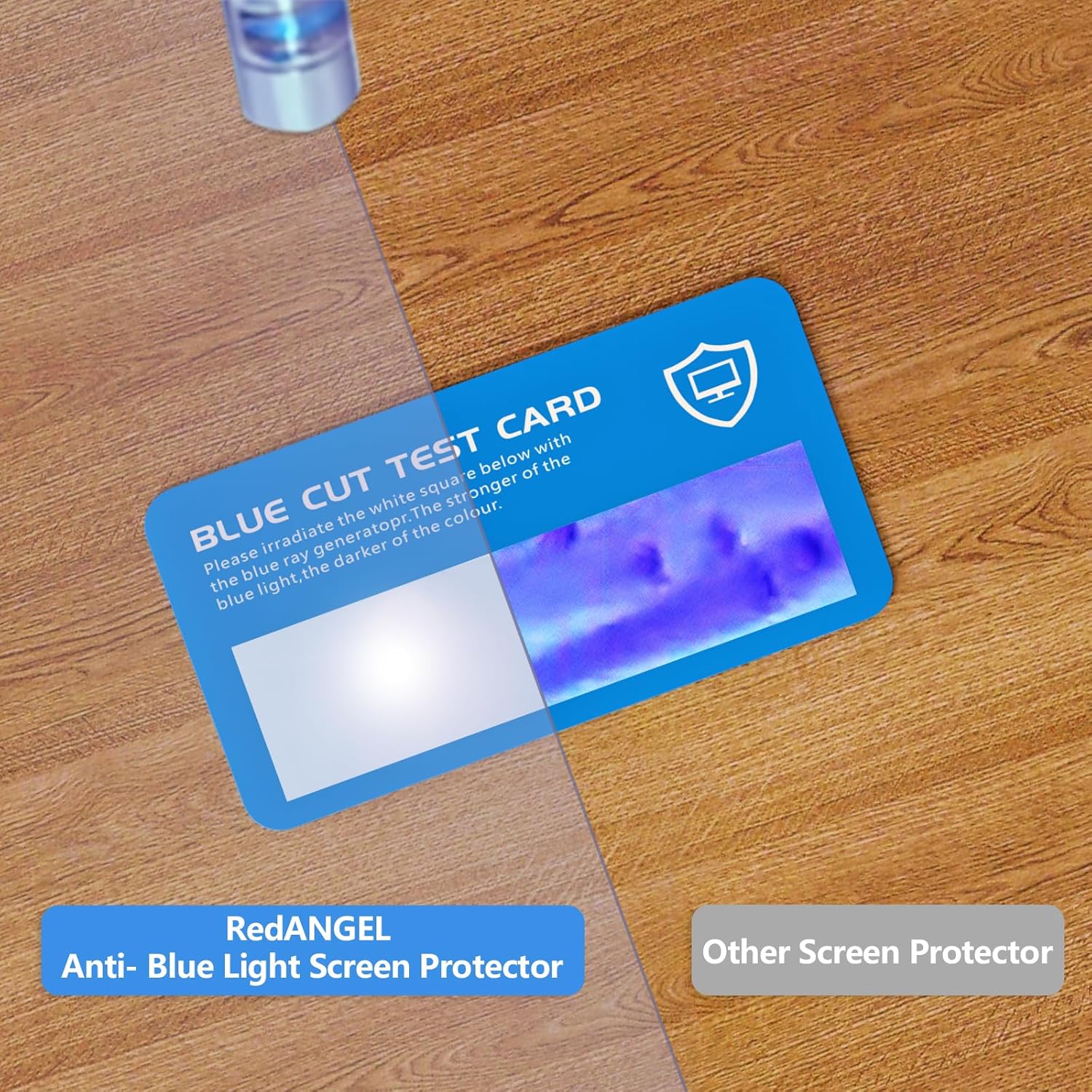 Anti Blue Light Screen Protector for 23, 23.6, 23.8 and 24 Inches Computer Monitor Hanging Type Blue Light Blocking Filter Anti Scratch Eye Protection Shield for Desktop Computer(BL HT 24 Inches)