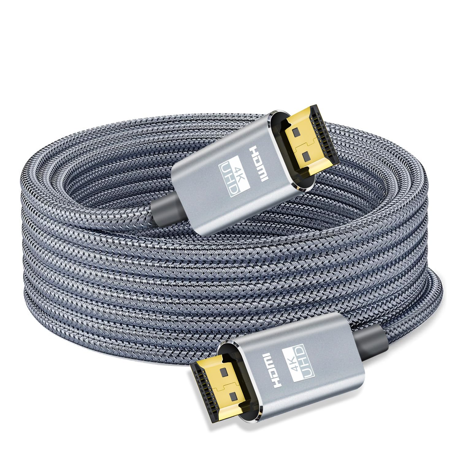 LEADSTAR HDMI Cable 4K 100 ft Fiber Optic, 4K 60Hz 18Gbps High Speed HDMI 2.0 Cord Braided | Ultra HD, HDR10, 1080p, eARC, 3D, HDCP 2.2 | for Xbox, PS5, TV, Laptop, Monitor