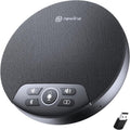 N newline Conference Speaker and Microphone, 4 AI Mics 360° Voice Pickup, Plug & Play, Bluetooth Speakerphone w/dongle, Wireless Daisy Chaining, Noise Reduction, for Meeting, Home Office, NewPie 91