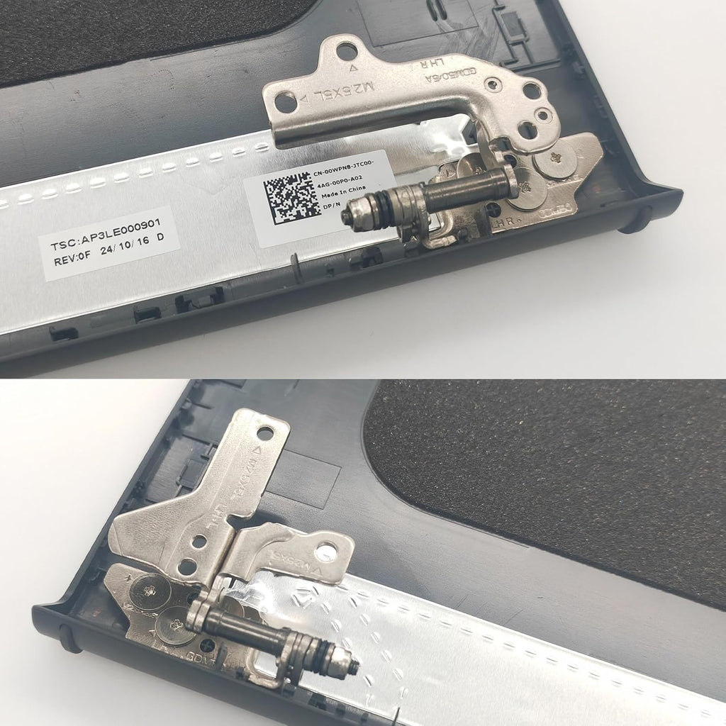 Replacement LCD Back Cover Top Case Lid Front Bezel Frame with Hinges for DELL Inspiron 15 3510 3511 3515 3520 3525 Series Laptop 0WPN8 00WPN8 9WC73 09WC73 AP3LE000901 Black