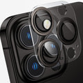 [2 in 1] for iPhone 14 Pro/iPhone 14 Pro Max Camera Lens Protector,Full Protective Metal Ring + HD Tempered Glass Camera Screen Protector Cover Film Accessories, Space Black