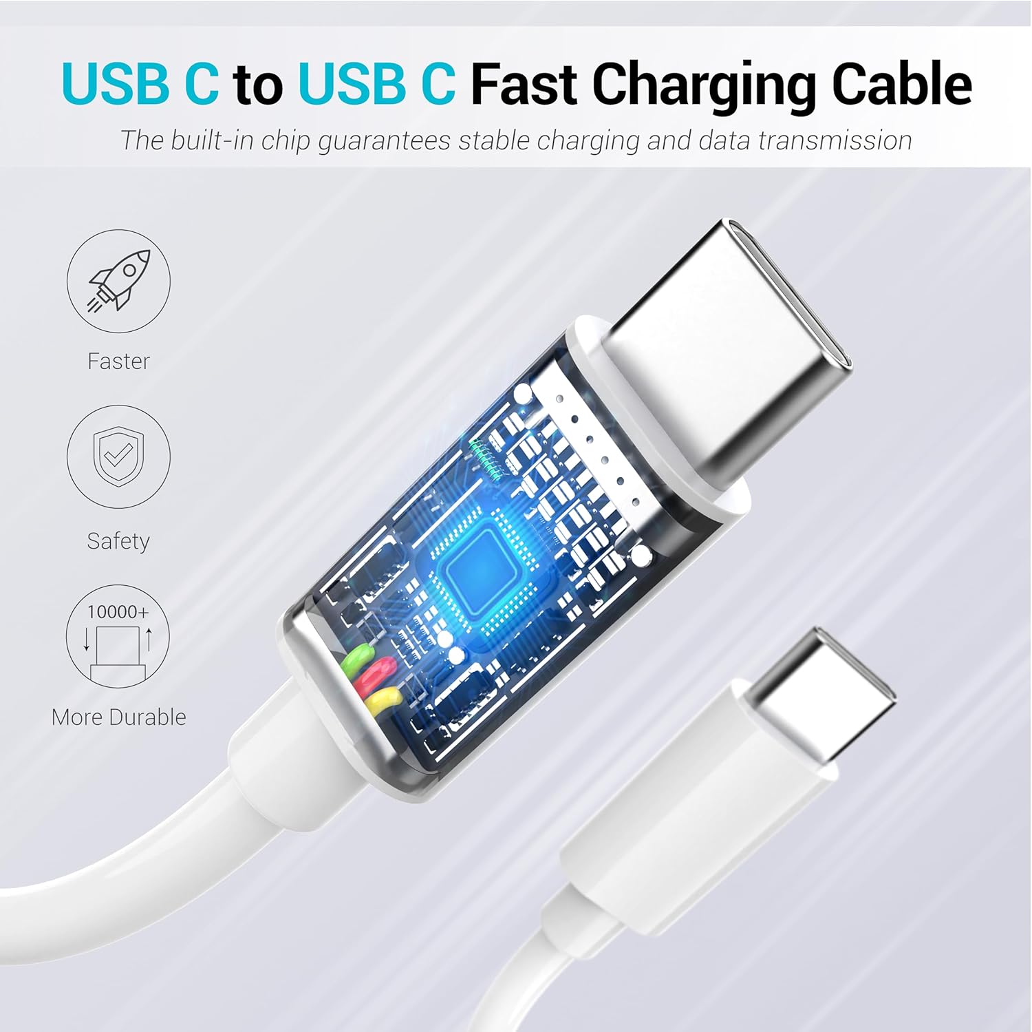 Phone 15 16 Charger, 30W Super Fast Charging, USB C Block Type C Cable Cord 6.6ft for iPhone iPhone 16,16 Plus,16 Pro,16 Pro Max, iPhone15, iPad Pro 12.9/11, Samsung Galaxy S24,S23-2Pack