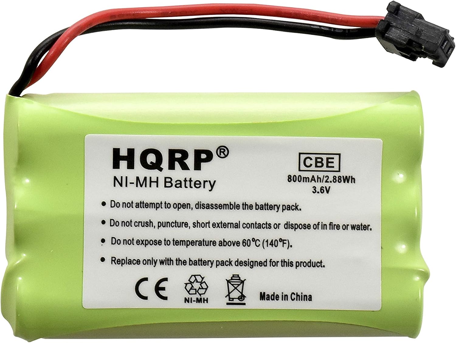 HQRP 10-Pack Cordless Phone Battery Compatible with Uniden PowerMax 5.8GHz 30878864022, Powermax 2.4 GHz, GE TL26402, GP 80AAALH3BMX, 80AAALH3BMZ Replacement