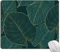 Mouse Pad, Green Leaves Mouse Pad Rectangle Custom Designs, Waterproof Anti-Slip Rubber Mousepad Office Accessories Desk Decor Wireless Mouse Pads for Computers Laptop