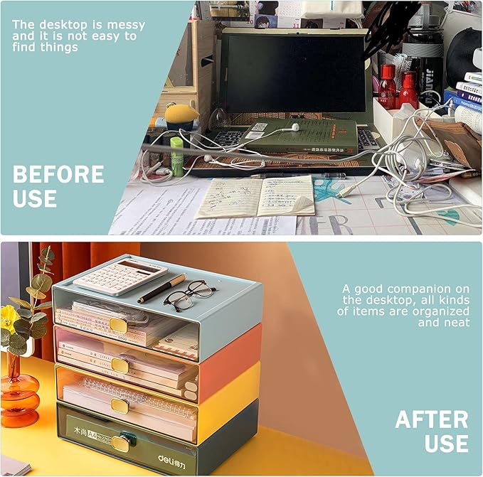 2PACK Stackable Storage Drawers - Image 6