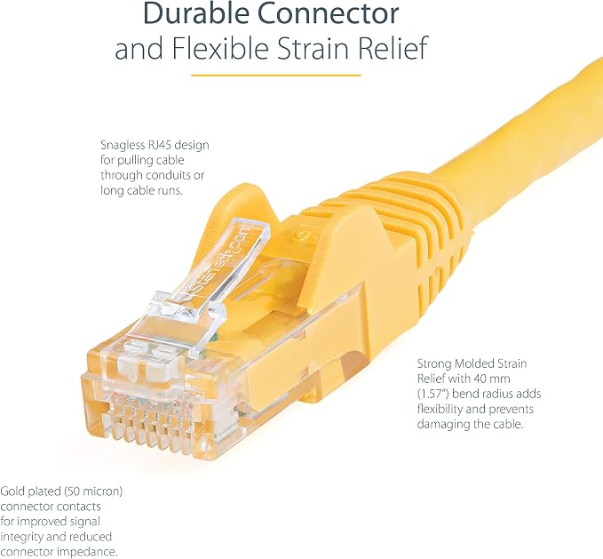 StarTech 8ft CAT6 Ethernet Cable - Image 3