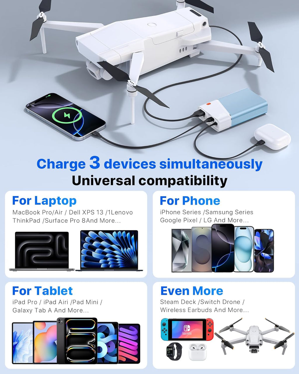 Portable Charger 20000mAh, 22.5W PD 3.0+QC 4.0 Super Fast Charging Power Bank, Cooler Aerospace Metal Case for iPhone 17 16 15 14, 13 Android, iPad, Samsung Google Tablet & More, Travel Essential