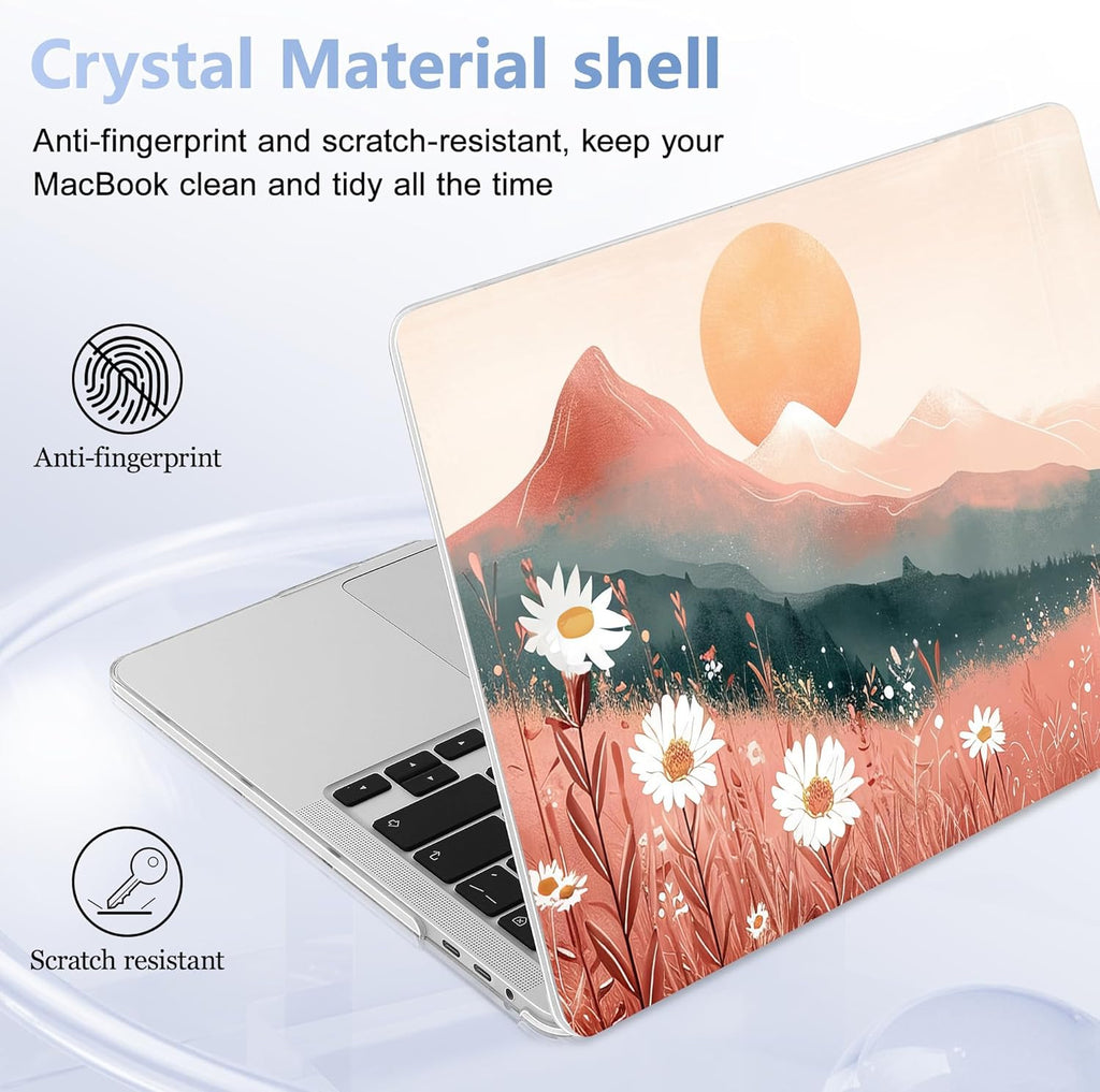 for MacBook Pro 16 inch Case 2019 2020 Release Model A2141, Plastic Hard Shell Cover with Keyboard Cover & Screen Protector for MacBook Pro 16 inch with Touch Bar & Touch ID, Mountains