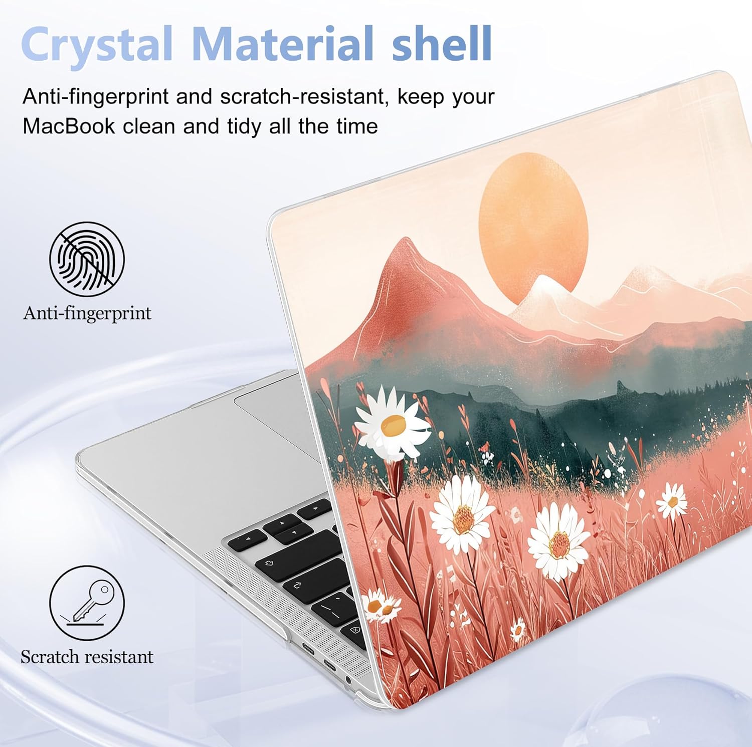 for MacBook Pro 16 inch Case 2019 2020 Release Model A2141, Plastic Hard Shell Cover with Keyboard Cover & Screen Protector for MacBook Pro 16 inch with Touch Bar & Touch ID, Mountains