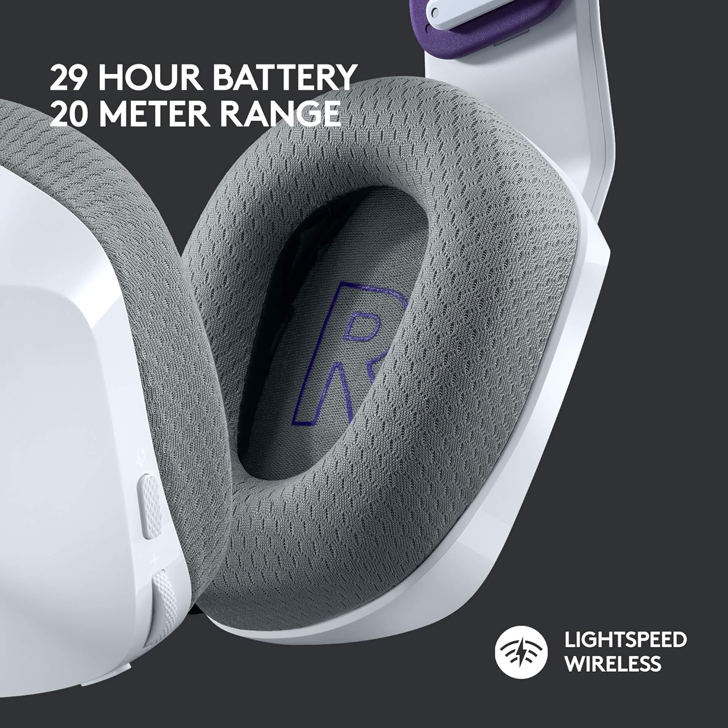 Logitech G733 Lightspeed Wireless Gaming Headset + Litra Beam LX Premium Dual-Sided RGB LED Streaming Key Light - White