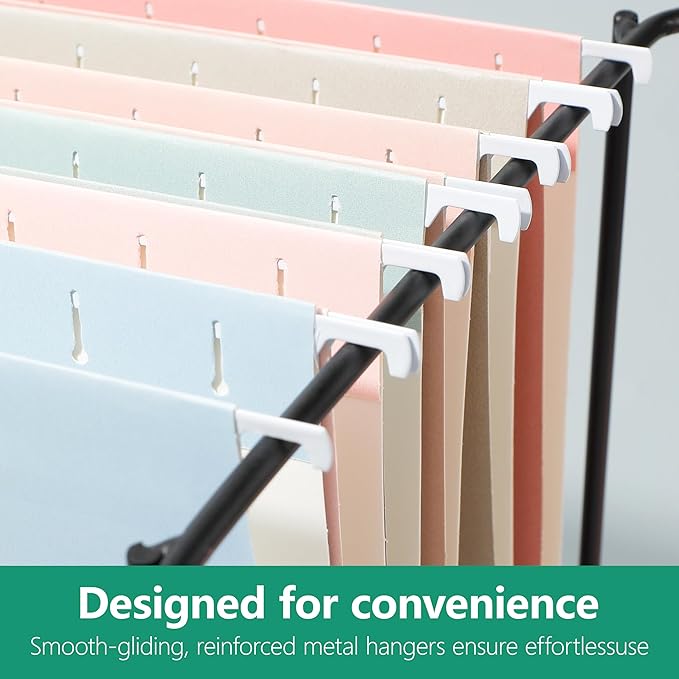 pmybupo Letter Size Hanging File Folders, 25 Pack Green Hanging Files in - Image 5