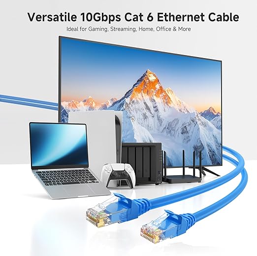 Cable Matters 10Gbps Snagless Cat 6 Ethernet Cable - 60ft - Image 2
