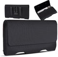 BECPLT Compatible with iPhone 13 Mini 12 Mini SE2 8 7 6 6s Holster Case, Nylon Holster Belt Case with Clip/Loops Belt Pouch Holder for iPhone SE 2022 8 7 6 6s Galaxy S7 - Built in ID Card Slot