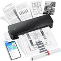 Portable Printers Wireless for Travel, Inkless Printer for Phone & Laptop, Thermal Bluetooth Small Compact Mobile Printer for Home Use, Support 8.5" X 11" US Letter & A4 Size