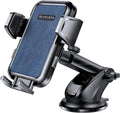 2025 Upgrade Car Phone Holder Mount, Universal Window Cell Phone Car Mount for Dashboard Windshield, Car Dash Mount Mobile Holder for iPhone, Samsung, Nokia, LG and All Android Smart Phones