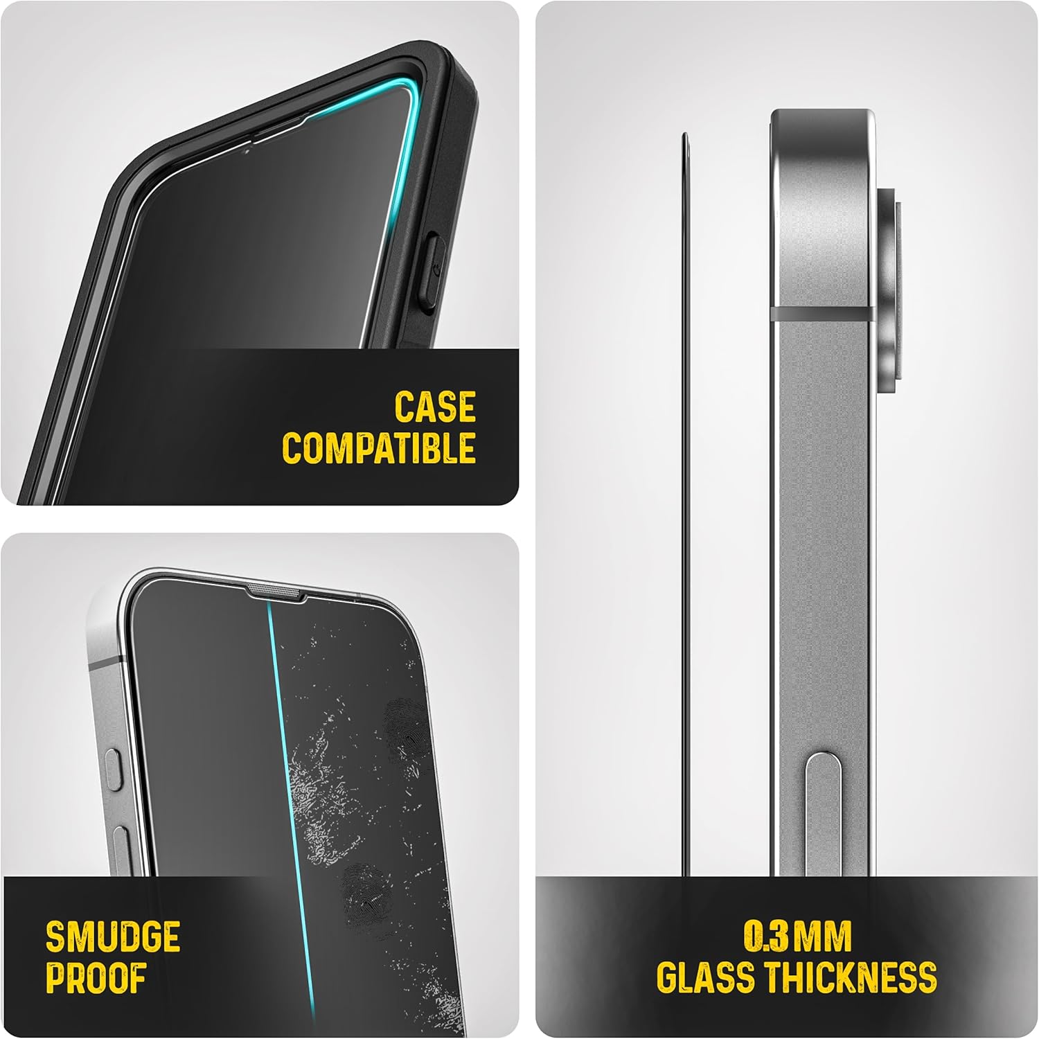 magglass for iPhone 16e Privacy Screen Protector, Anti-Spy Tinted Tempered Glass (Easy Applicator Included)