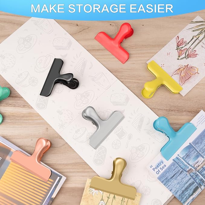 24 Pack Bag Clips, Heavy Duty Chip Clips, Stainless Steel Chip Bag Clip - Image 4