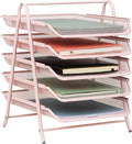 Mind Reader 5-Tier Paper Tray Organizer, Vertical Desktop File Storage Rack by MindReader