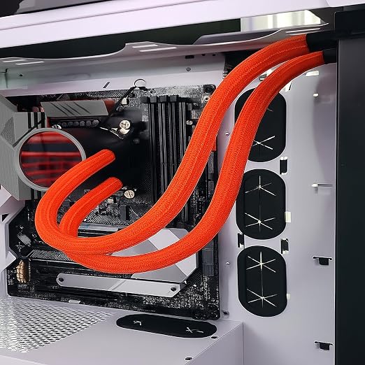 Electriduct 1/2" Hook Self Closing Sleeve Braid Wrap Around Sleeving Flame - Image 4