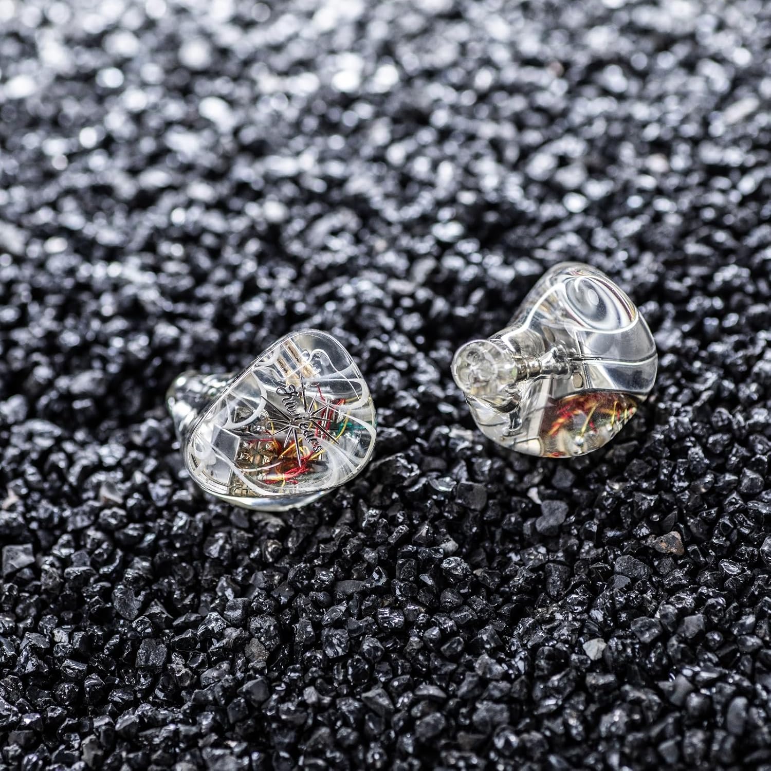 Kiwi Ears Orchestra Lite in Ear Monitor, Custom 8BA HiFi Earphone, Studio Monitor Headphone, Wired Earbuds with Detachable OFC Cable, Handcrafts Faceplate for Audiophile Musician (Clear)