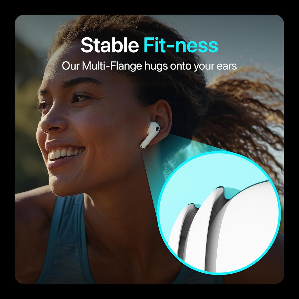 Premium Multi-Flange Eartips for AirPods Pro 1&2 (Medium) – Always Fits, Never Slips