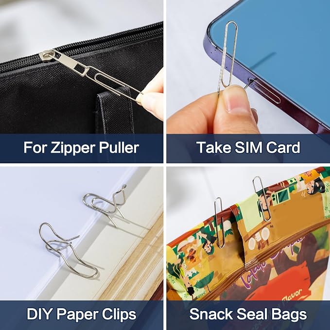 Deli Jumbo Paper Clips Nonskid, 1000 Large Paper Clips, 10 Boxes of 100 Each - Image 6