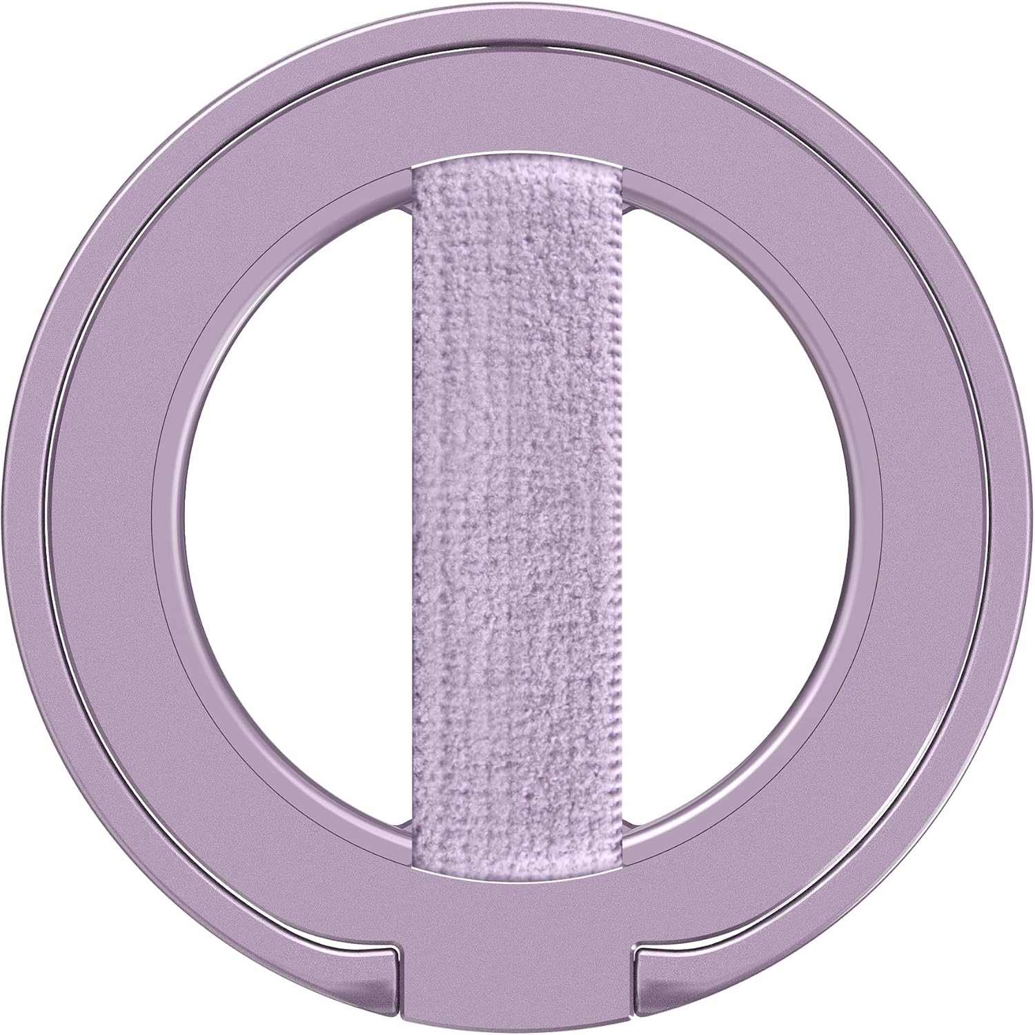 EWA MagOne Ultra Phone Grip Stand with Replaceable Elastic Finger Loop, Removable Magnetic Ring Holder Kickstand Loop, Accessories for iPhone 16, 15, 14, 13 Pro/Max/Plus (Purple)