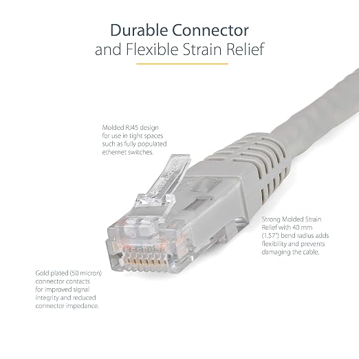 StarTech 15ft CAT6 Ethernet Cable - Image 3