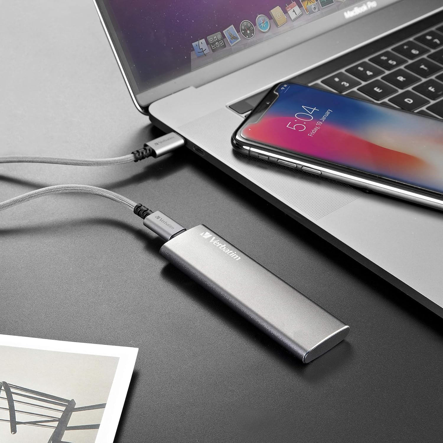 Verbatim 1TB Vx500 Portable SSD External Hard Drive USB 3.1 Gen 2 – Space Gray
