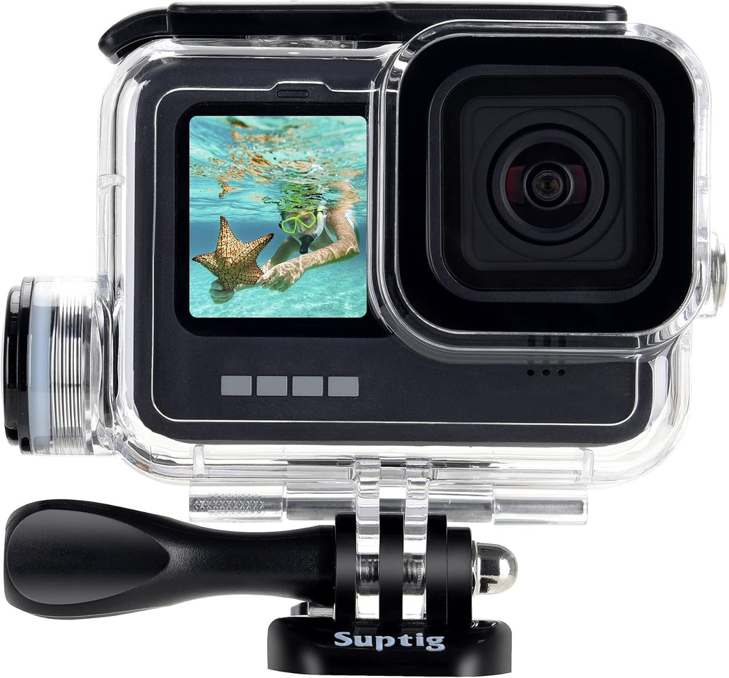 Suptig Waterproof Housing for GoPro Hero 13-9, Dive to 164Ft