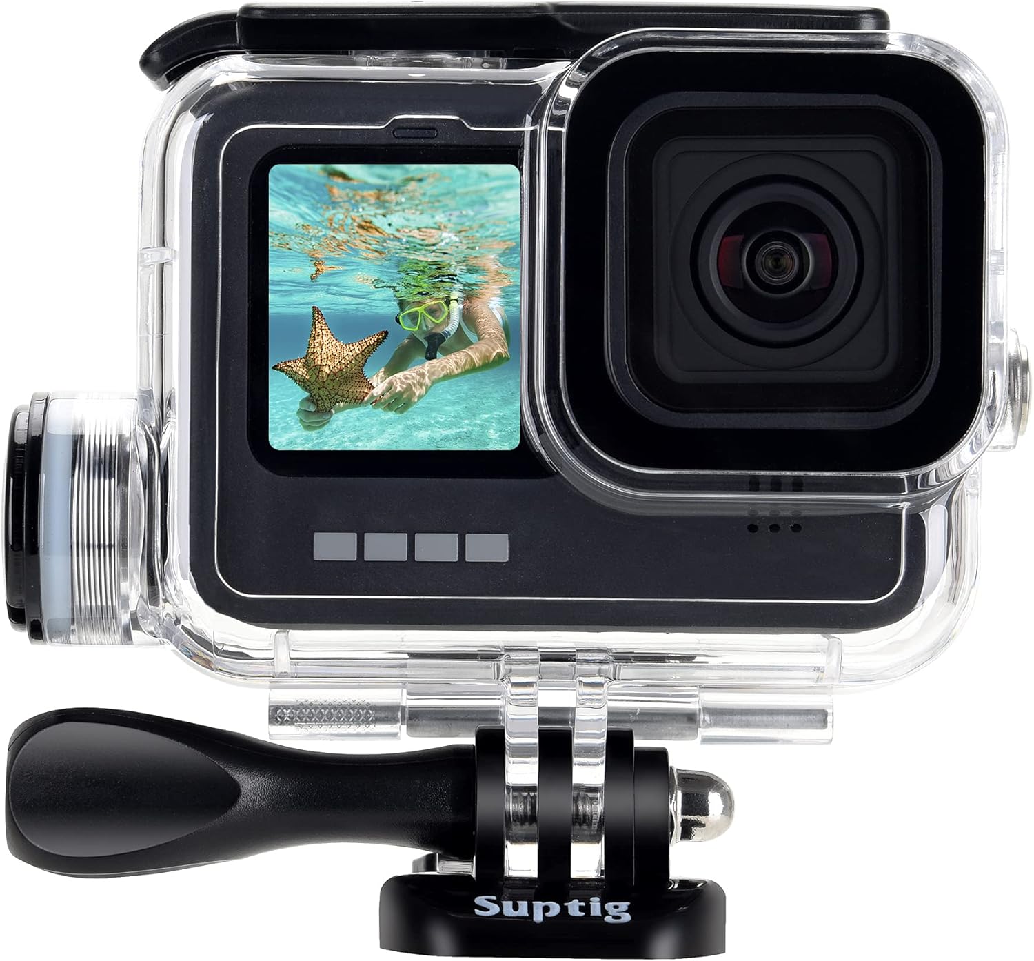 Suptig Waterproof Housing for GoPro Hero 13-9, Dive to 164Ft