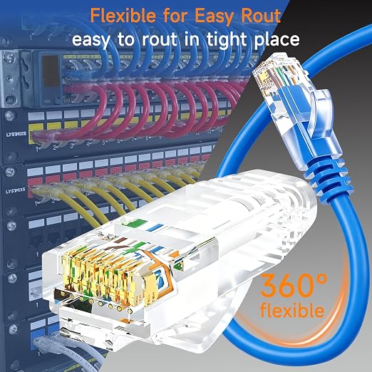 Cat6 Ethernet Cable 3 ft - 10G Network Patch Cable - Image 3
