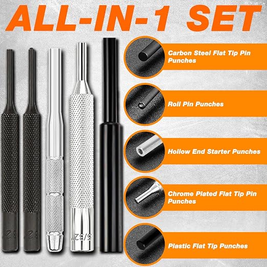 BESTNULE Punch Set, Pin Punches, Punch Tool, Roll Pin Punch Set, Made of High - Image 8