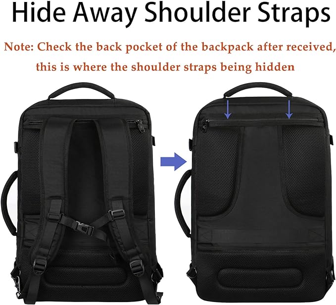 MATEIN Carry on Backpack, Extra Large Travel Backpack Expandable Airplane - Image 4
