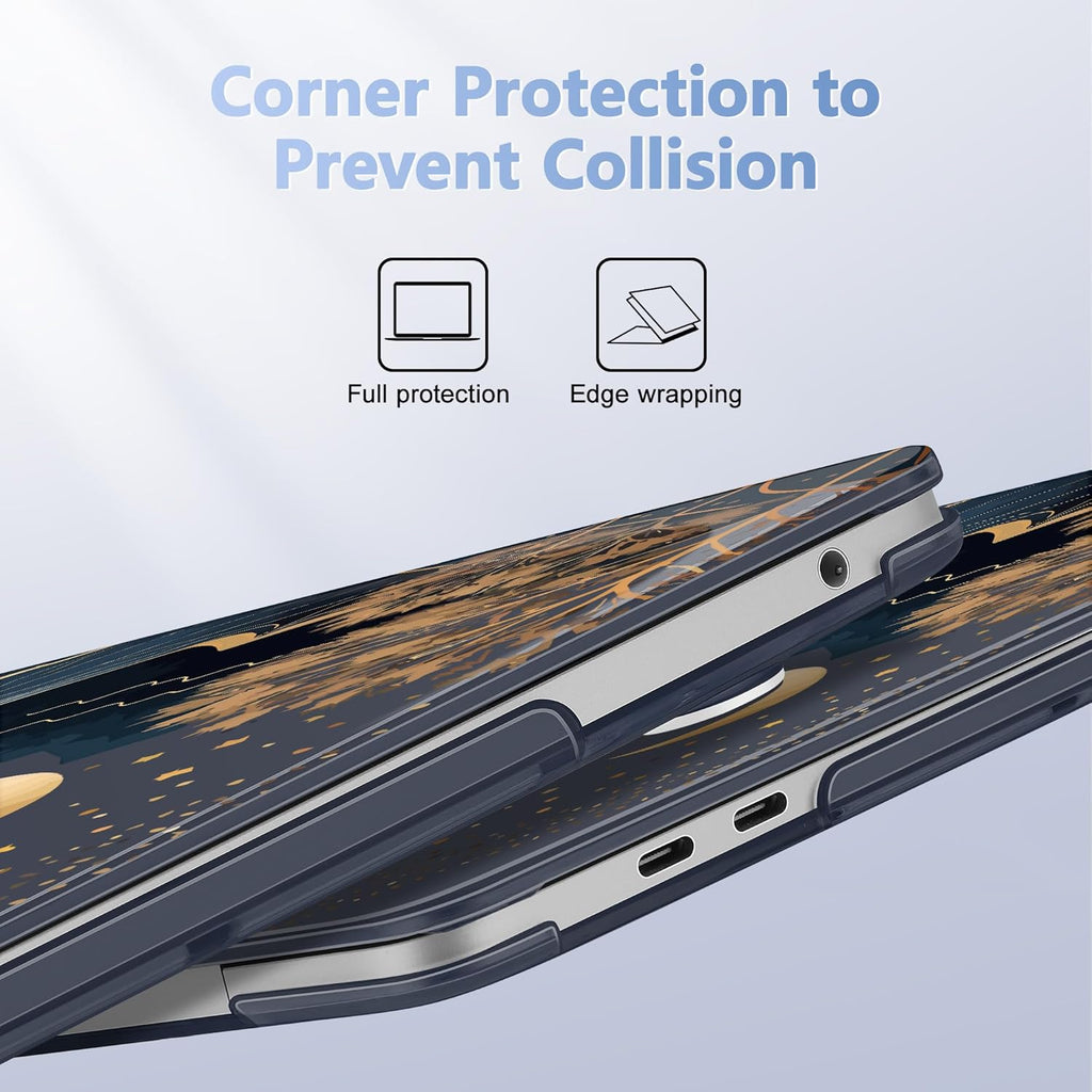 May Chen Compatible with MacBook Pro 13 inch Case with Touch Bar 2022 2021 2020 Release A2338 M1/M2 A2251 A2289, Plastic Hard Shell Case with Keyboard Cover, Traditional