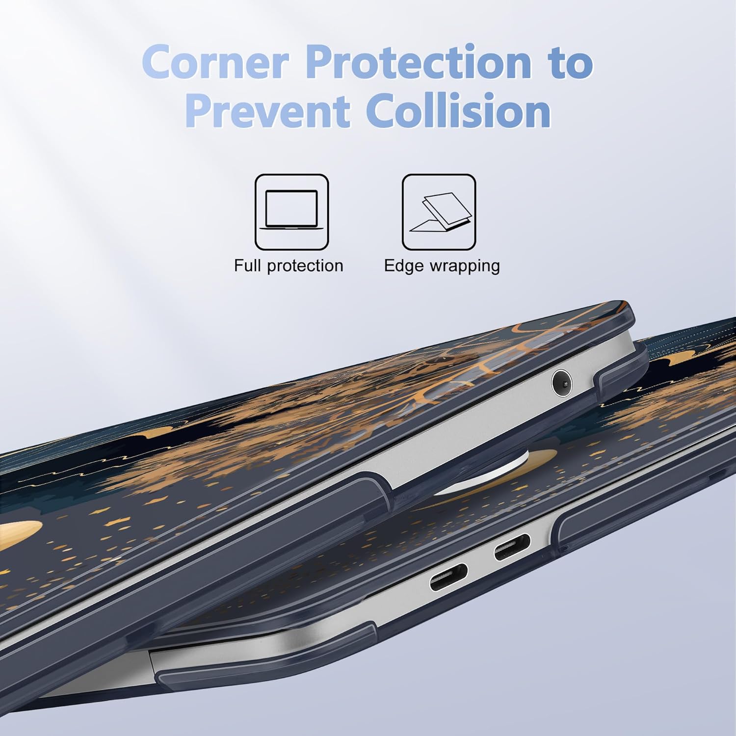 May Chen Compatible with MacBook Pro 13 inch Case with Touch Bar 2022 2021 2020 Release A2338 M1/M2 A2251 A2289, Plastic Hard Shell Case with Keyboard Cover, Traditional