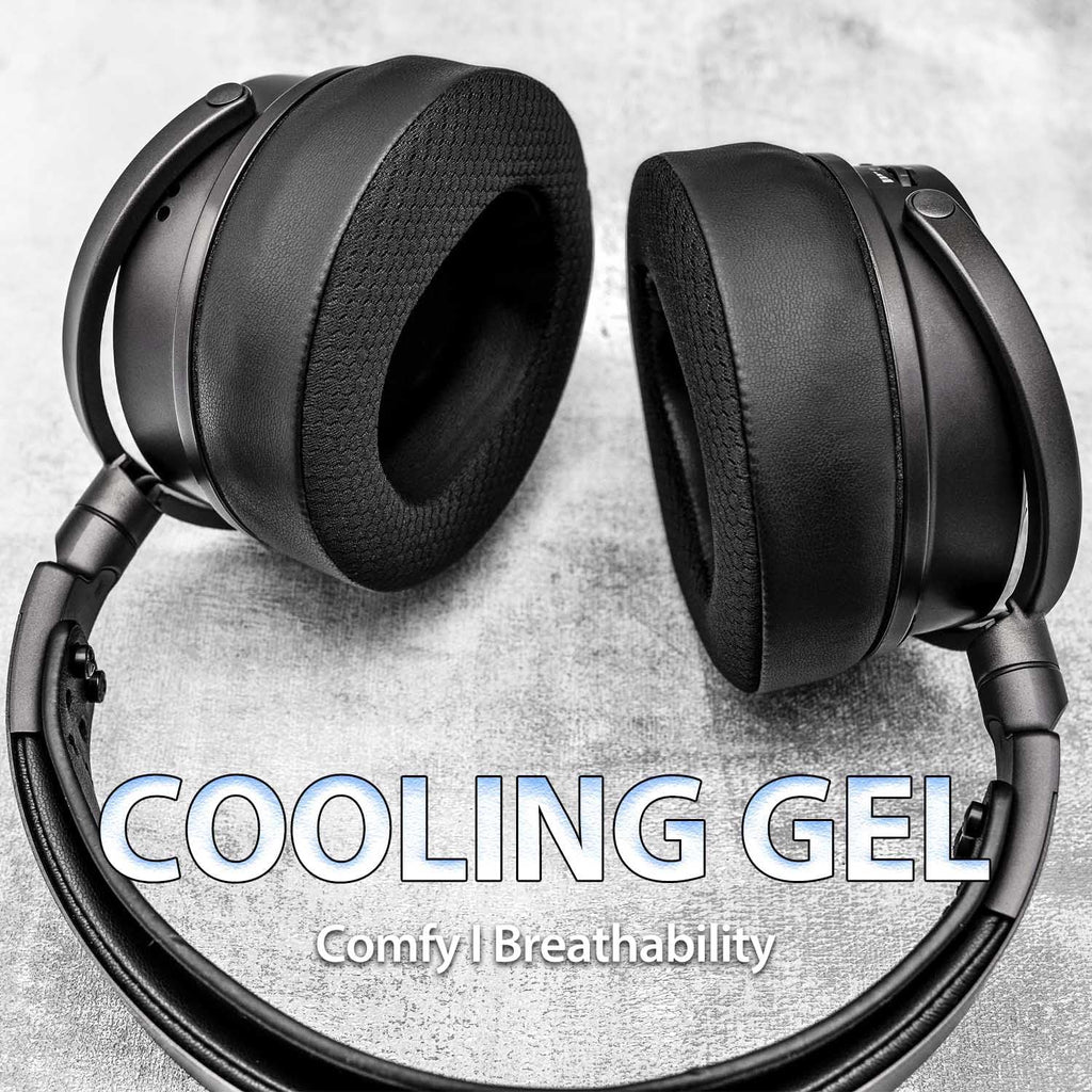 TRANSTEK Replacement Earpads Compatible with Audeze Maxwell Headphones, Maxwell Replacement Ear Cushion, Thickness and Noise Isolation Foam (Cooling Gel Mesh)