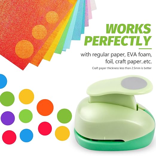 UCEC 1 Inch Circle Punch, Circle Hole Punch, Paper Punch, Paper Punches Craft - Image 5