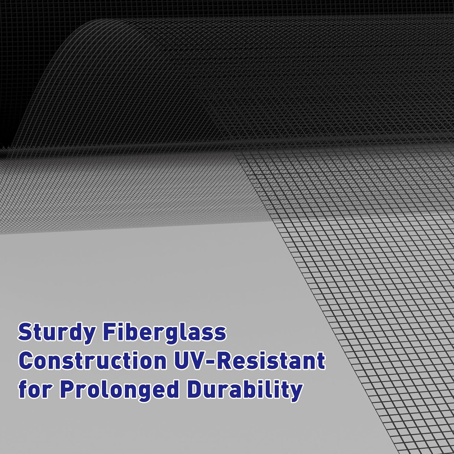 MAGZO Window Screen Replacement, 36"W x 90"L Sturdy Screen for Windows and Adjustable Door DIY Window Screen Roll French Patio Entry Porch Sliding Door Screen Mesh Curtain Net Wire Black