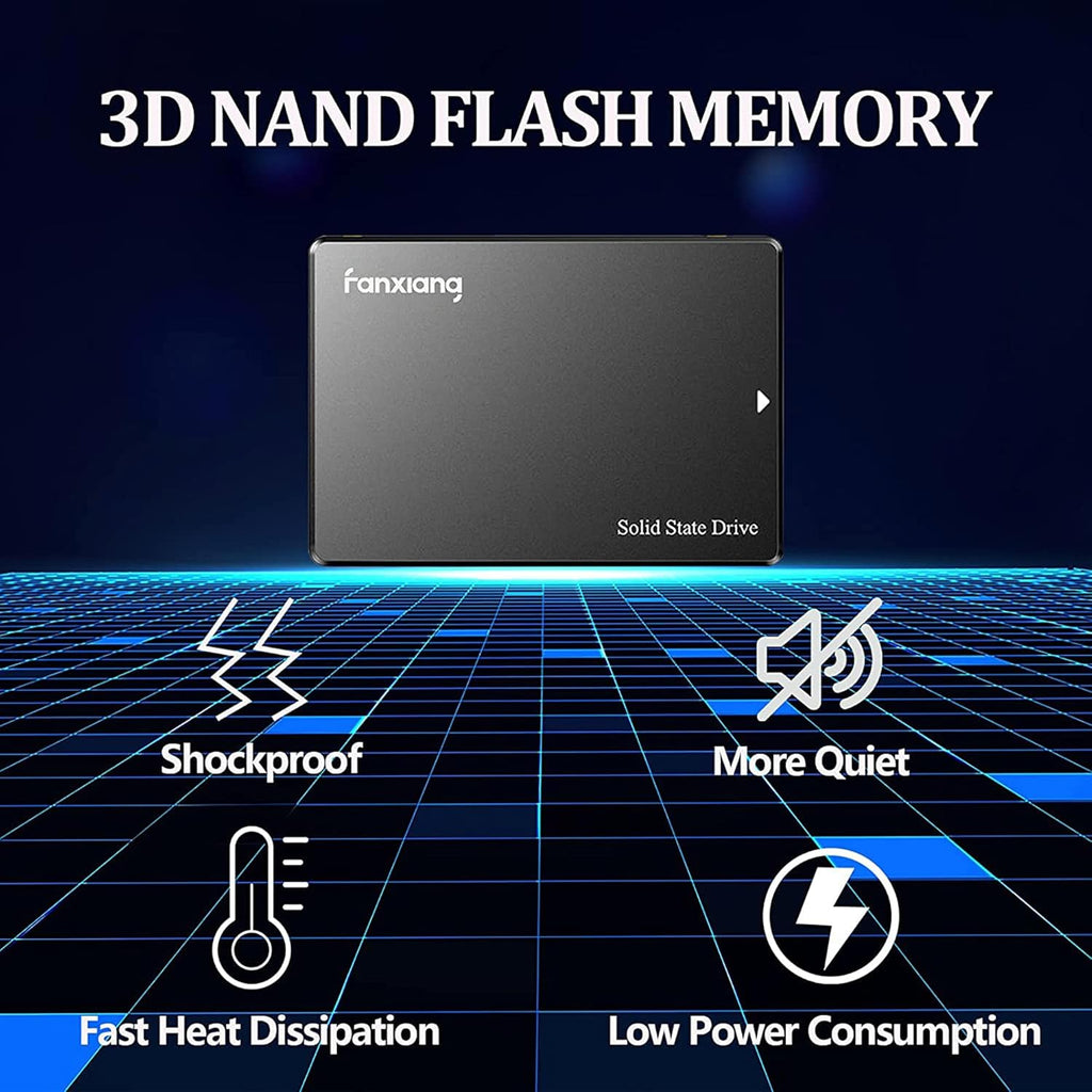S101 256GB SSD SATA III 6Gb/s 2.5" Internal Solid State Drive, Read Speed up to 550MB/sec, Compatible with Laptop and PC Desktops(Black)