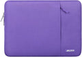 MOSISO Laptop Case 13.3 inch, 13-13.3 inch Laptop Sleeve Compatible with MacBook Air/Pro 13 / Pro 14, HP Dell ASUS Lenovo Notebook, Polyester Vertical Computer Sleeve Bag with Pocket, Ultra Violet