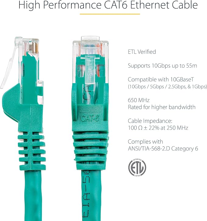 StarTech 25ft CAT6 Ethernet Cable - Image 2