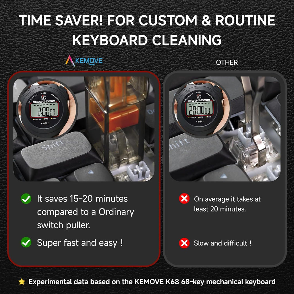 KEMOVE P10 2-in-1 Switch & Keycap Puller for Mechanical Keyboards, Quick & Painless Removal, DIY Customization, Maintenance, Cleaning for Beginners & Enthusiasts